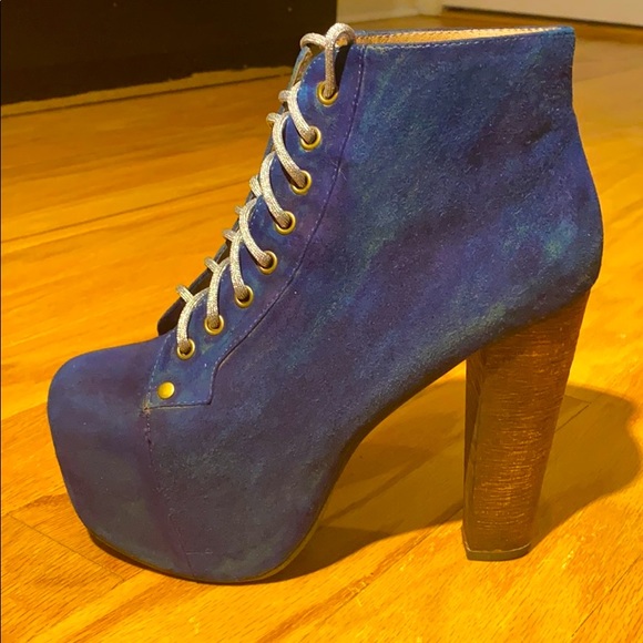 Jeffrey Campbell custom dyed Suede Litas - Picture 4 of 15